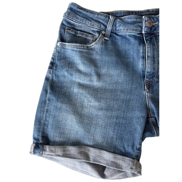 Mavi Womens‎ Pixie Denim Jean Shorts Stretch Cuffed Hem Size 30 Mid Wash - Picture 3 of 9